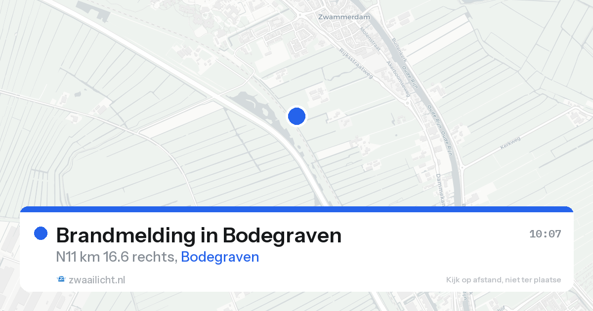 Brandmelding in Bodegraven — 16 aug 2026