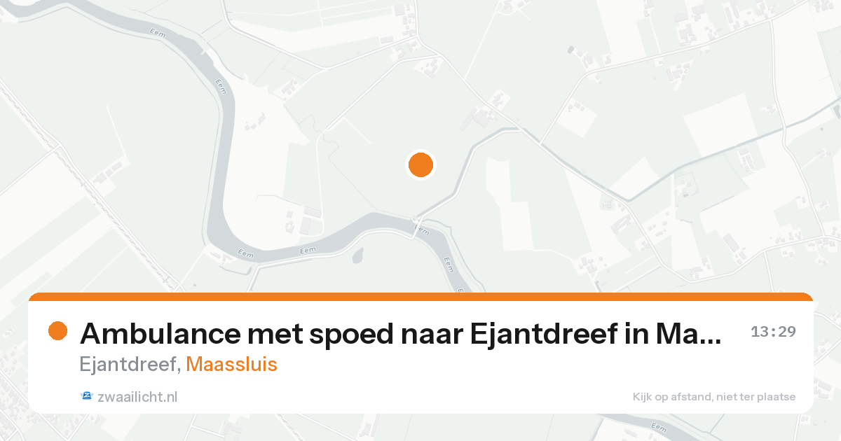 Ambulance met spoed naar Ejantdreef in Maassluis — 30 jan 2026