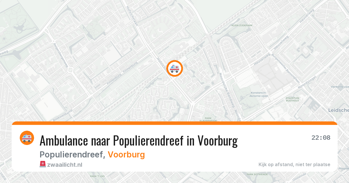 Ambulance naar Populierendreef in Voorburg — 14 mei 2026