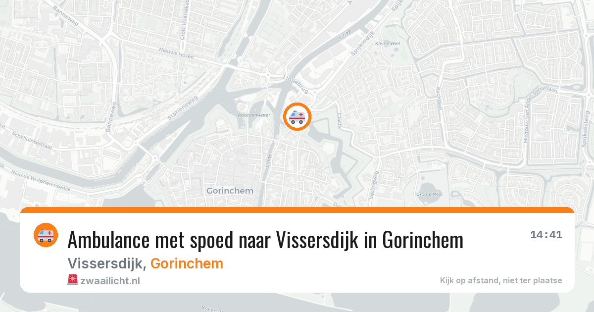 Ambulance met spoed naar Vissersdijk in Gorinchem — 10 aug 2026