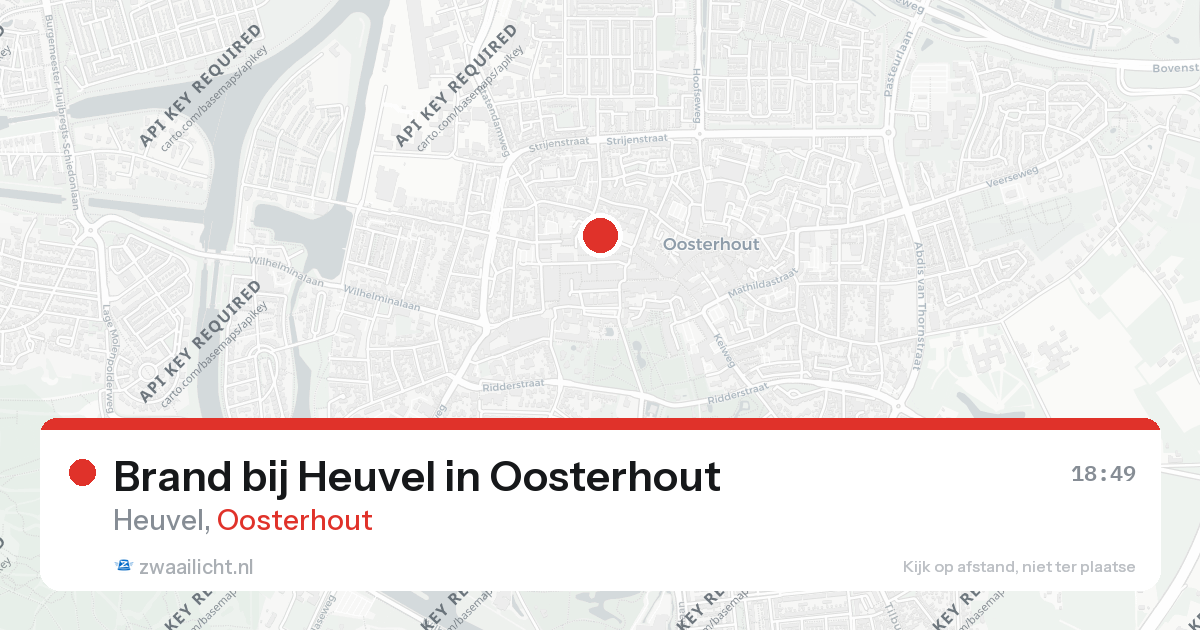 Brand bij Heuvel in Oosterhout — 16 jul 2026
