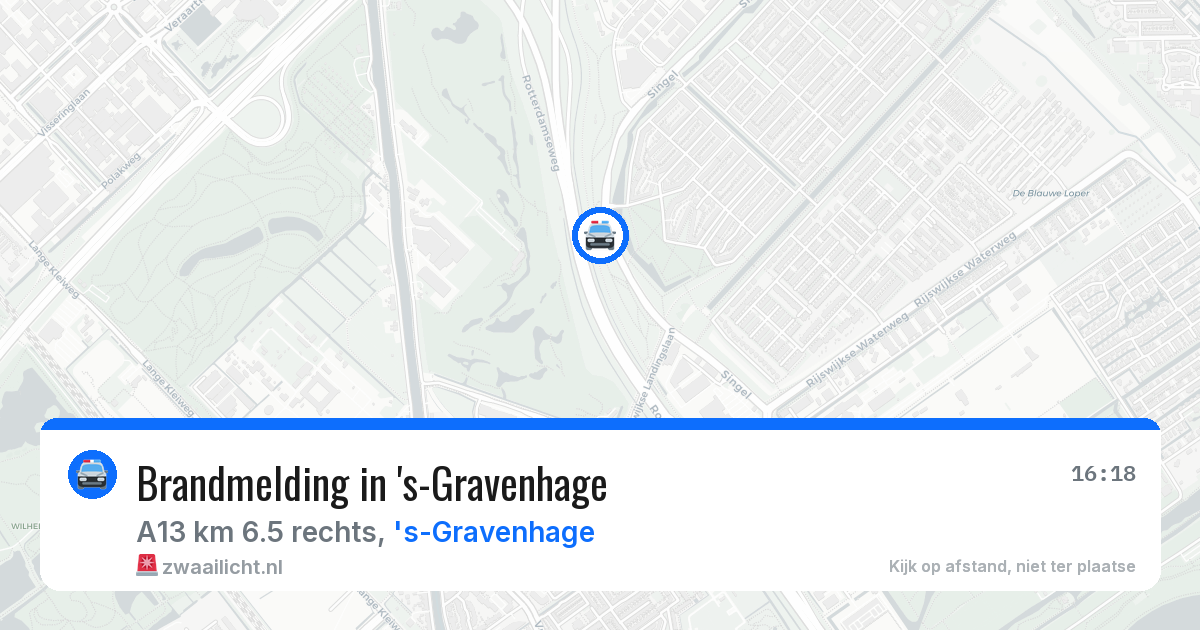 Brandmelding in 's-Gravenhage — 11 aug 2026