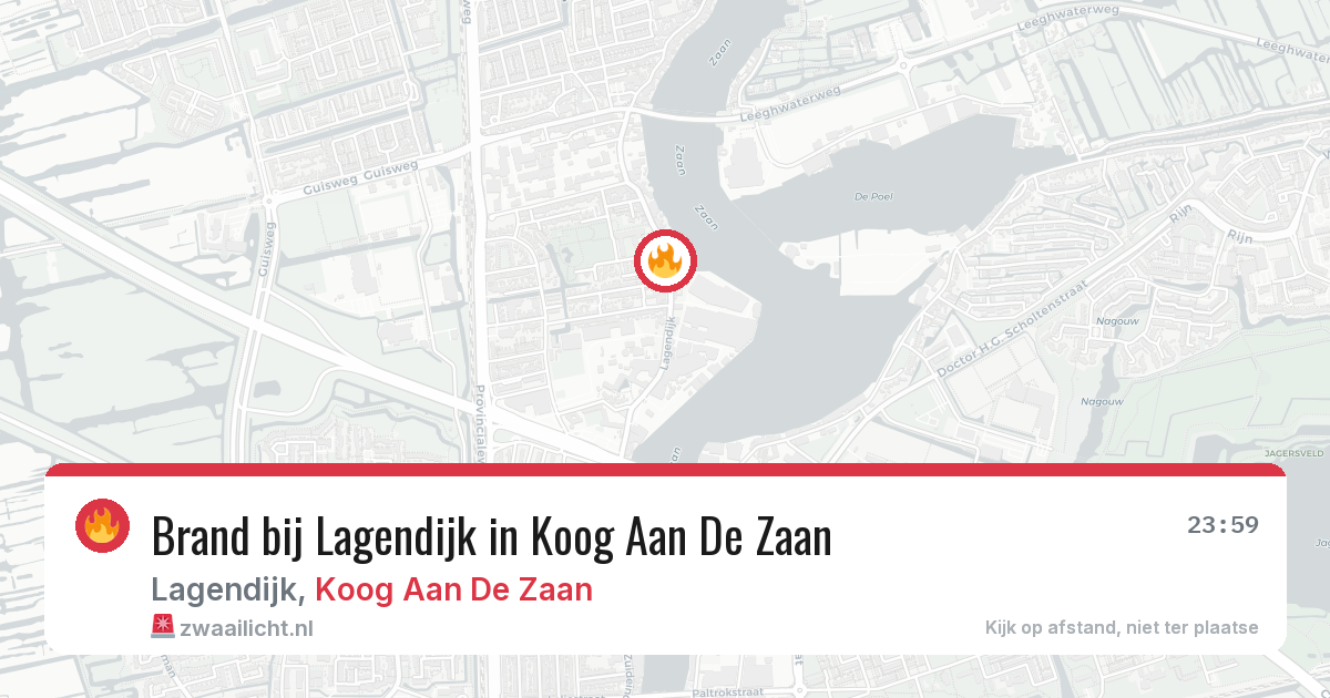Brand bij Lagendijk in Koog Aan De Zaan — 27 jun 2026