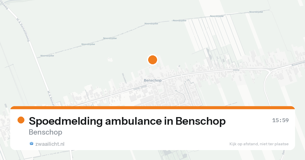 Spoedmelding ambulance in Benschop — 8 aug 2026