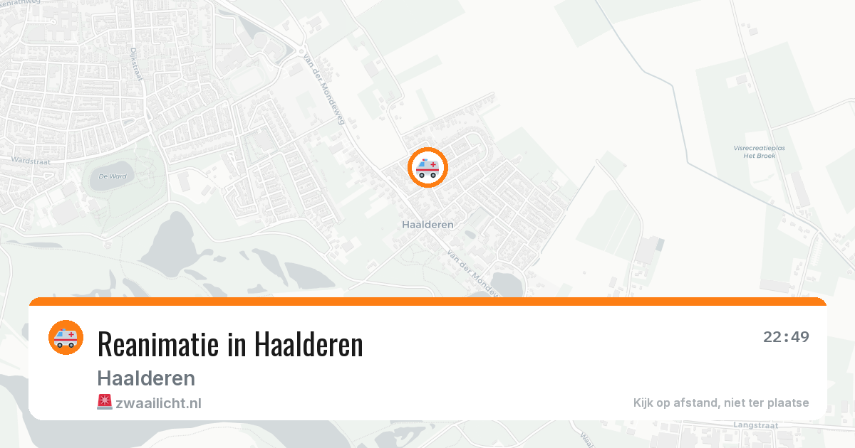 Reanimatie in Haalderen — 29 jan 2026