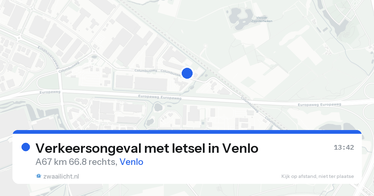 Verkeersongeval met letsel in Venlo — 21 aug 2026