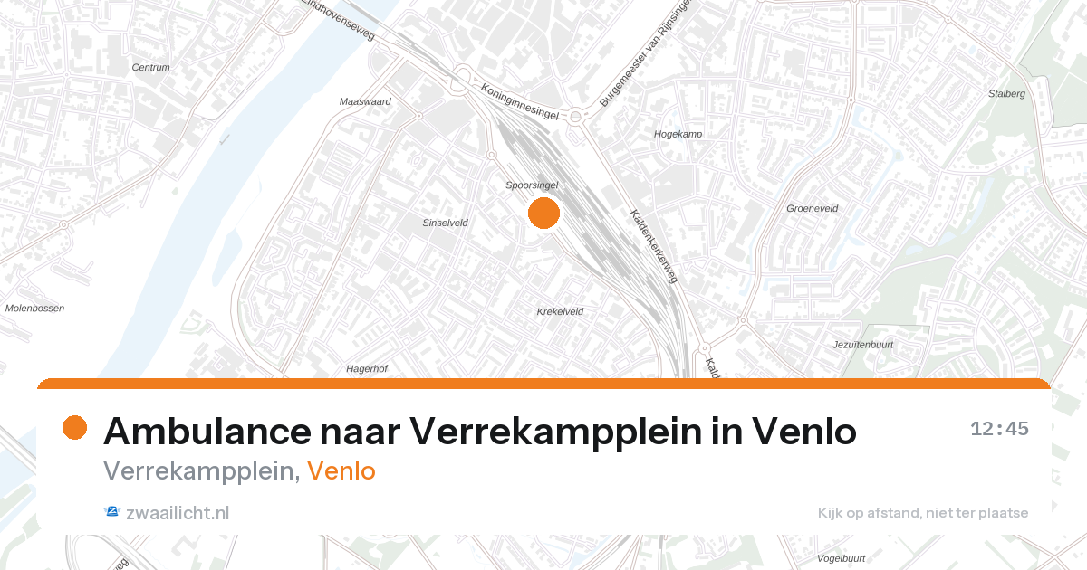 Ambulance naar Verrekampplein in Venlo — 10 aug 2026