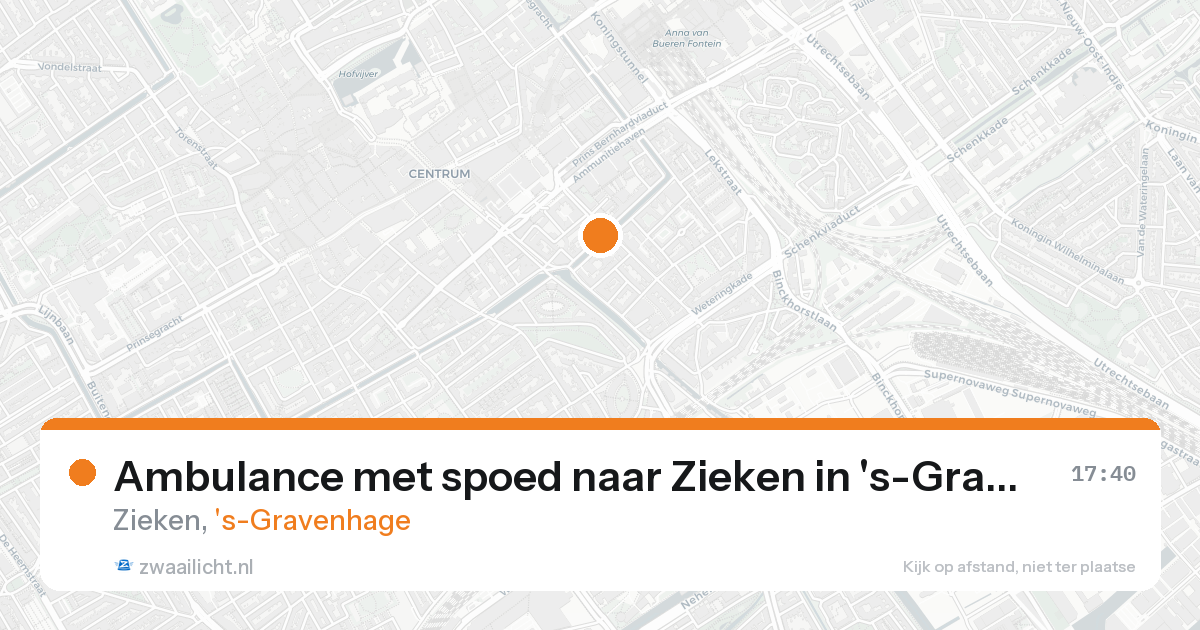 Ambulance met spoed naar Zieken in 's-Gravenhage — 22 aug 2026