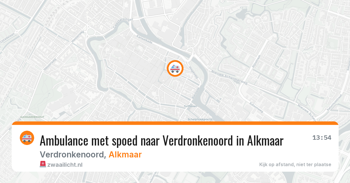 Ambulance met spoed naar Verdronkenoord in Alkmaar — 9 jul 2026