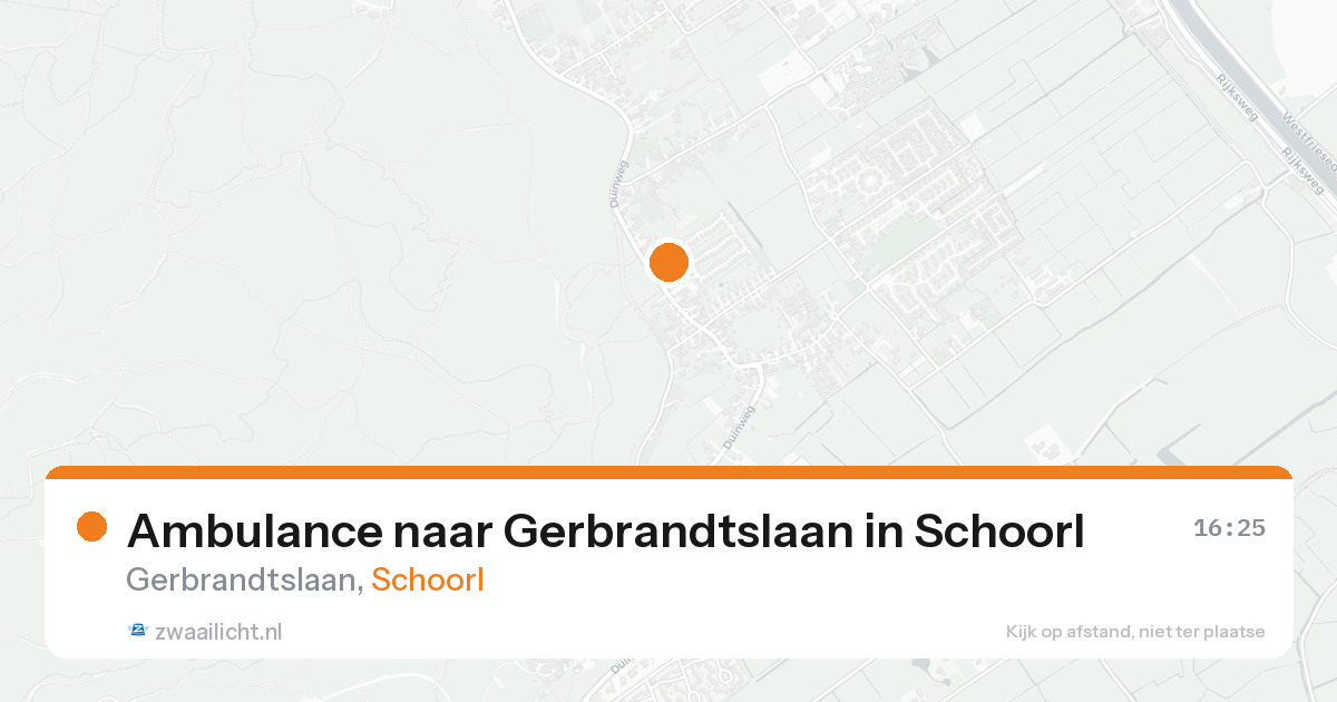 Ambulance naar Gerbrandtslaan in Schoorl — 22 mei 2026