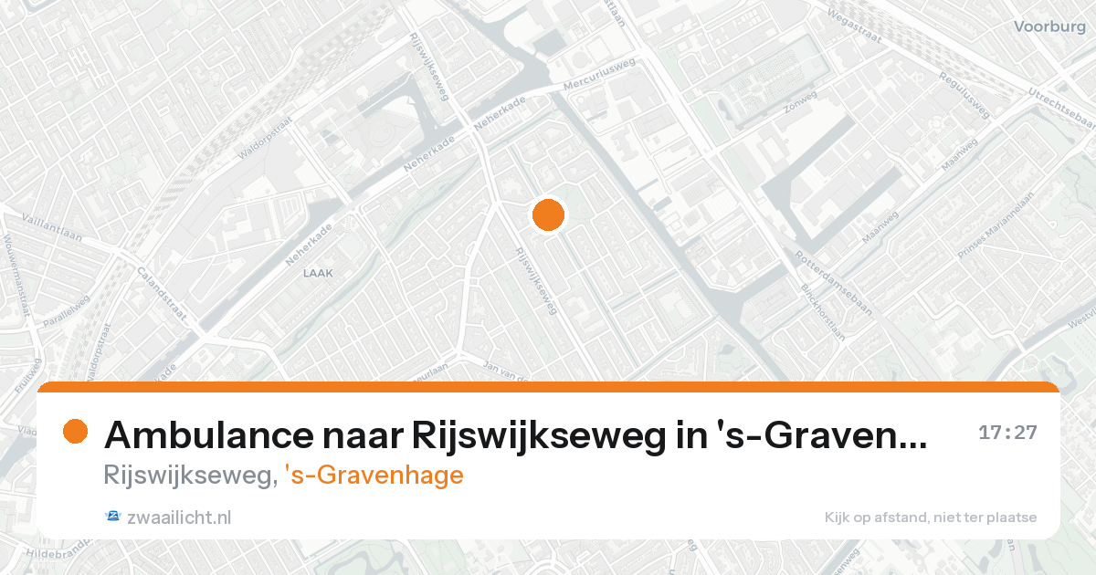 Ambulance naar Rijswijkseweg in 's-Gravenhage — 13 apr 2026