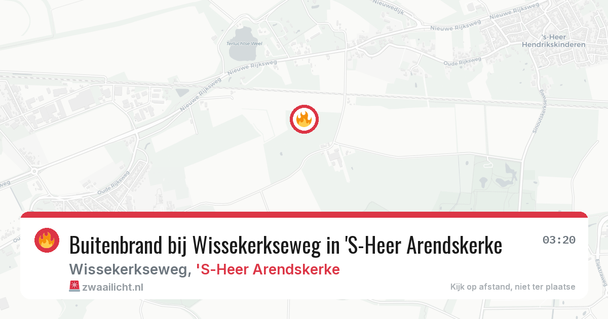 Buitenbrand bij Wissekerkseweg in 'S-Heer Arendskerke — 12 aug 2026