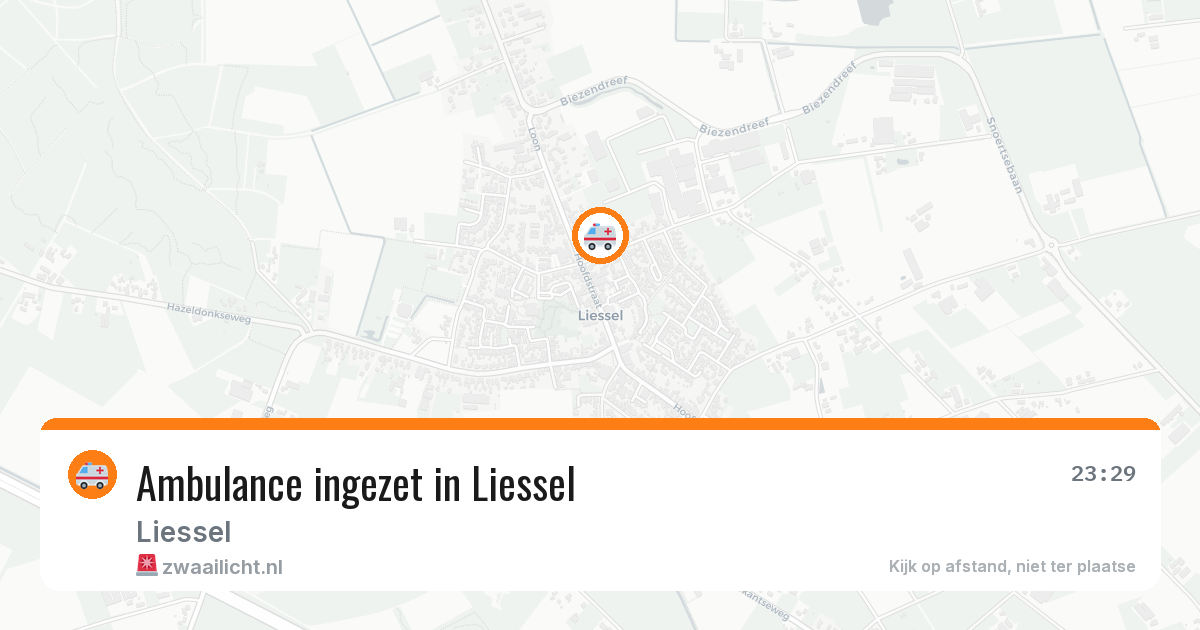 Ambulance ingezet in Liessel — 2 aug 2026