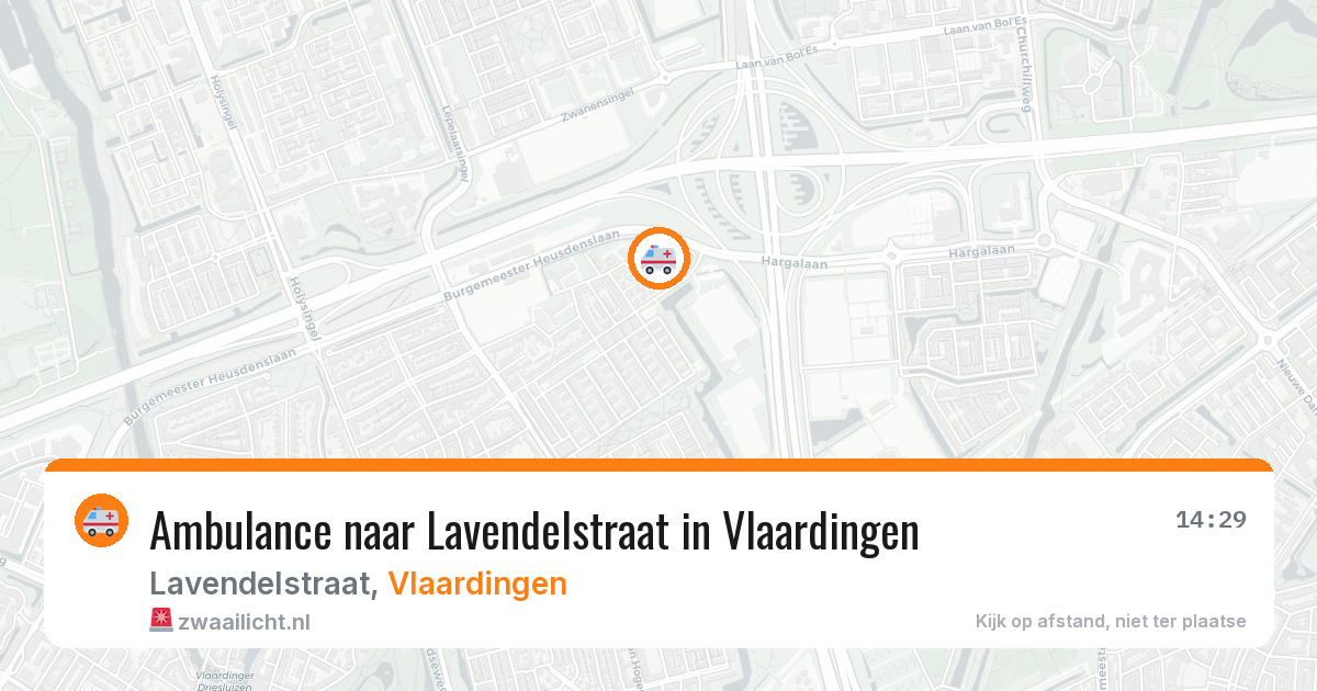 Ambulance naar Lavendelstraat in Vlaardingen — 28 jul 2026