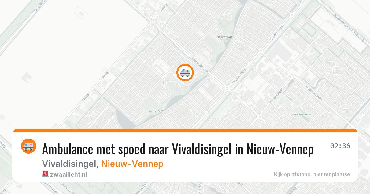 Ambulance met spoed naar Vivaldisingel in Nieuw-Vennep — 6 mei 2026