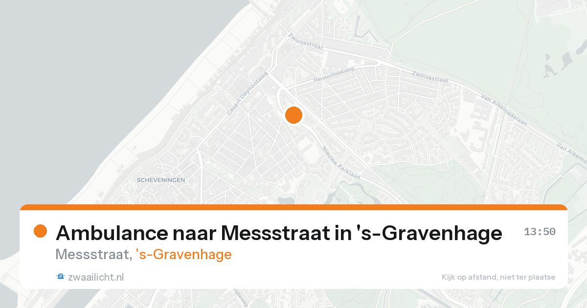 Ambulance naar Messstraat in 's-Gravenhage — 18 aug 2026