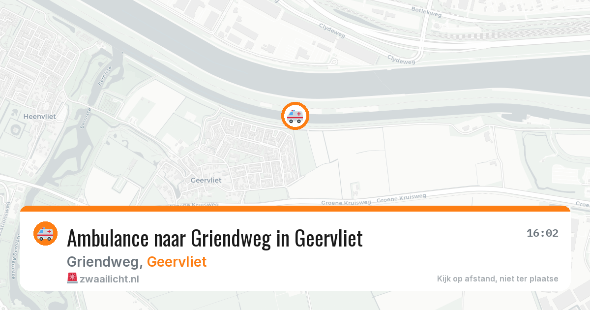 Ambulance naar Griendweg in Geervliet — 11 aug 2026