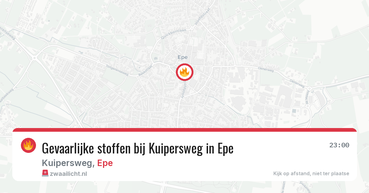 Gevaarlijke stoffen bij Kuipersweg in Epe — 3 mrt 2026