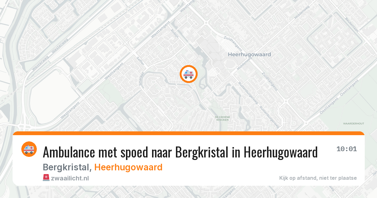 Ambulance met spoed naar Bergkristal in Heerhugowaard — 26 apr 2026