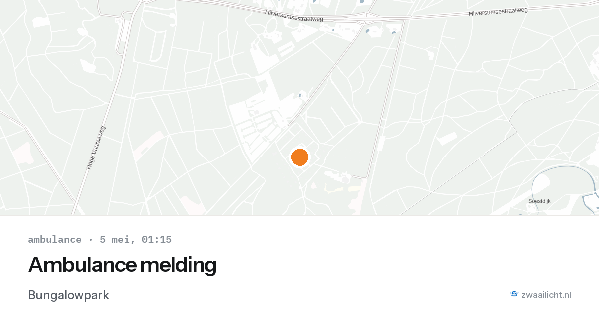 Ambulance melding — 4 mei 2026