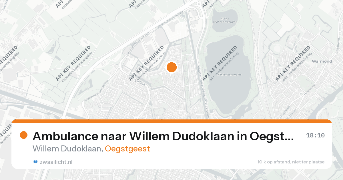 Ambulance naar Willem Dudoklaan in Oegstgeest — 26 aug 2026