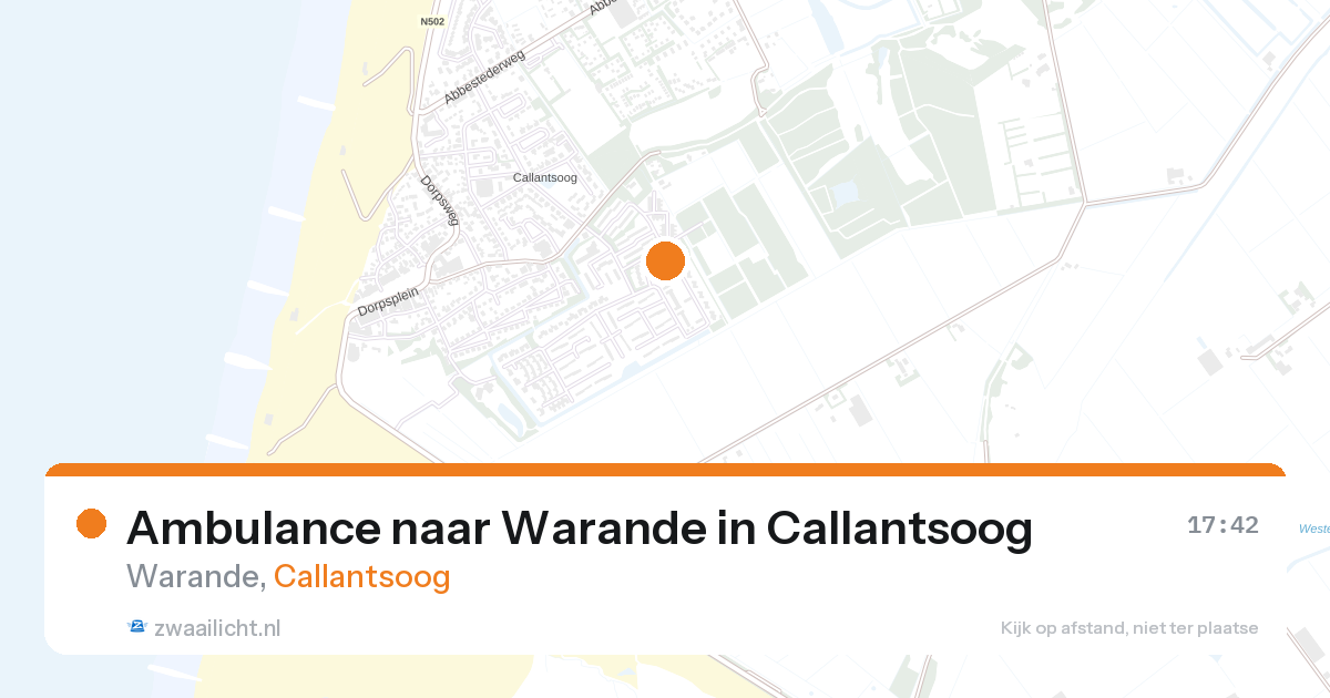 Ambulance naar Warande in Callantsoog — 25 aug 2026