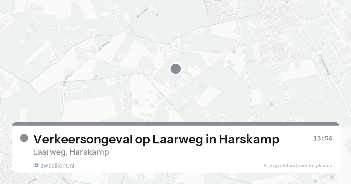 Verkeersongeval op Laarweg in Harskamp — 24 aug 2026