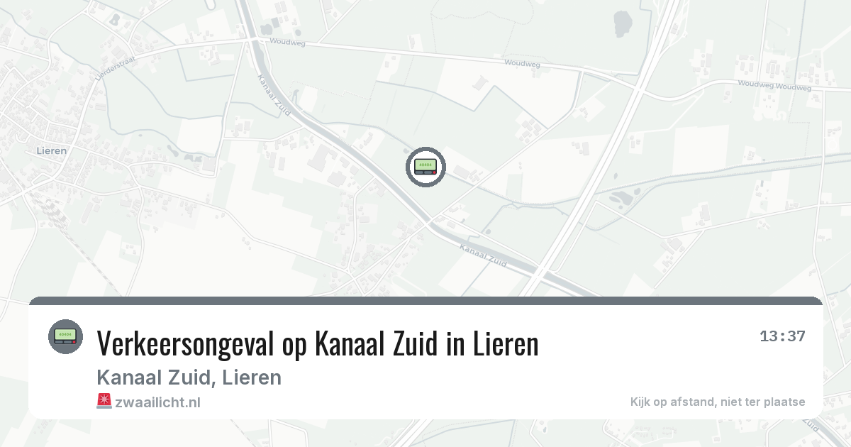 Verkeersongeval op Kanaal Zuid in Lieren — 10 jul 2026