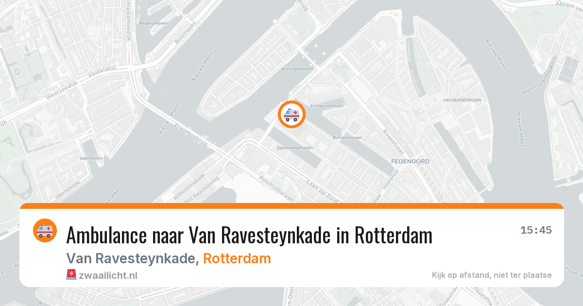 Ambulance naar Van Ravesteynkade in Rotterdam — 22 jun 2026