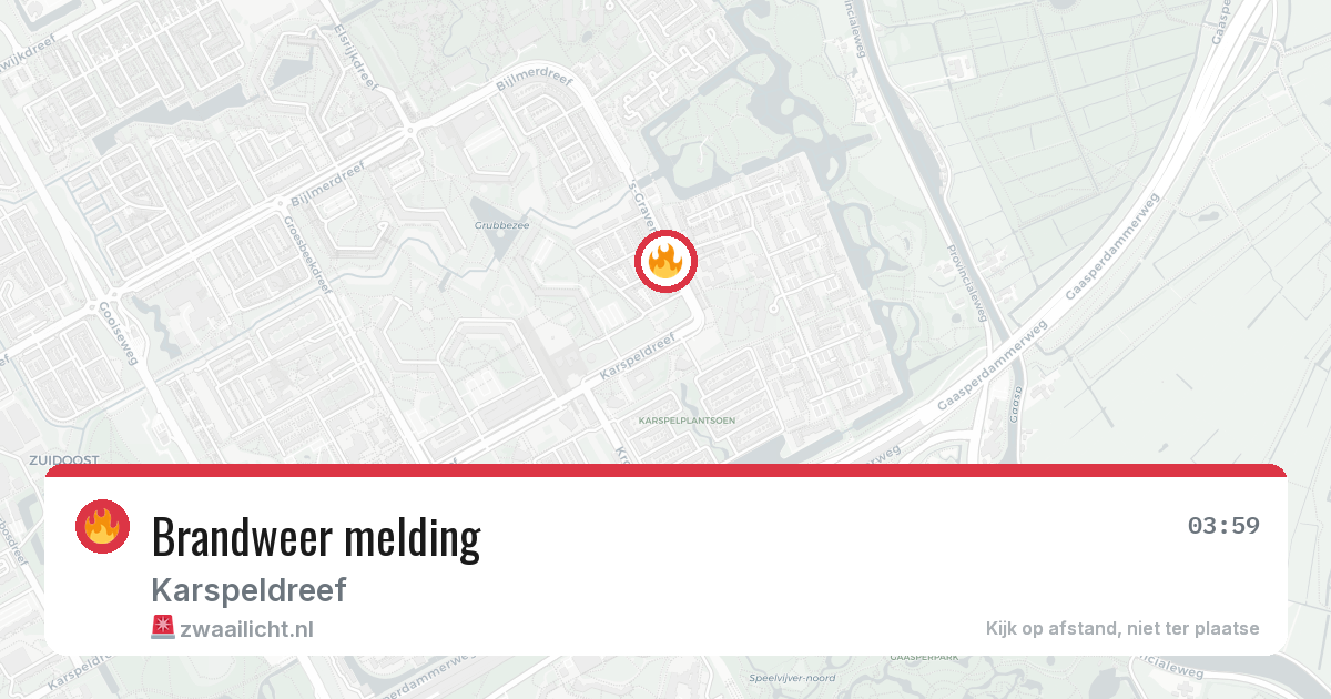 Brandweer melding — 24 jun 2026