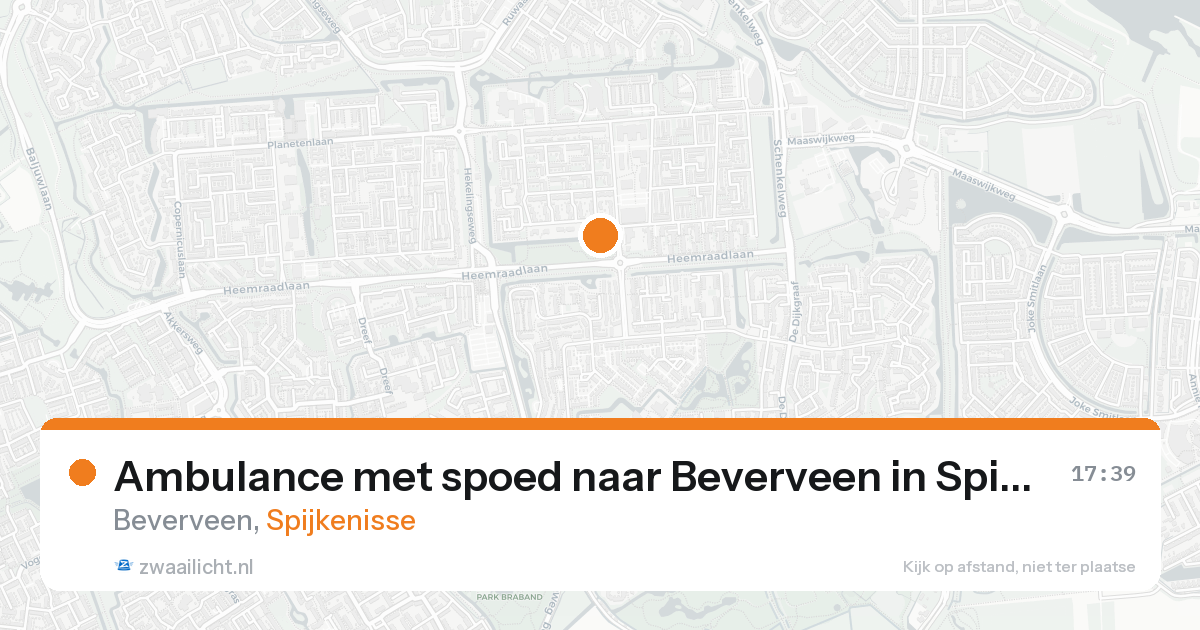 Ambulance met spoed naar Beverveen in Spijkenisse — 31 jan 2026