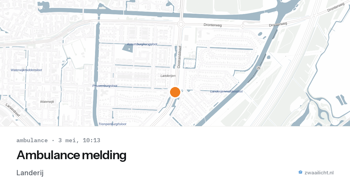 Ambulance melding — 3 mei 2026
