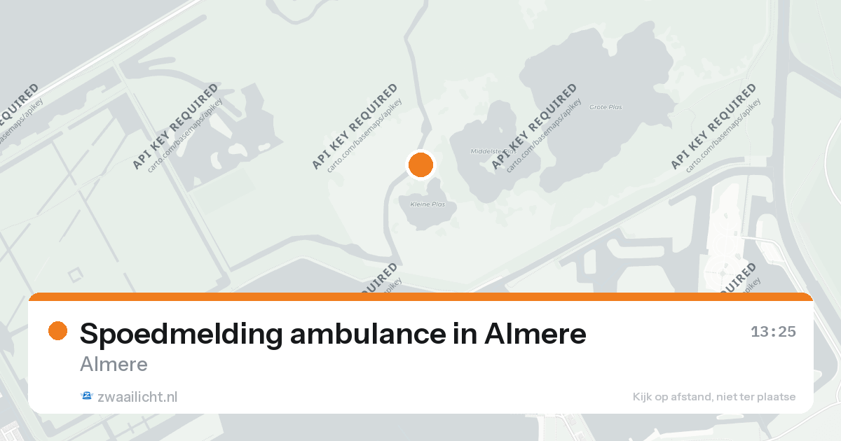 Spoedmelding ambulance in Almere — 26 aug 2026