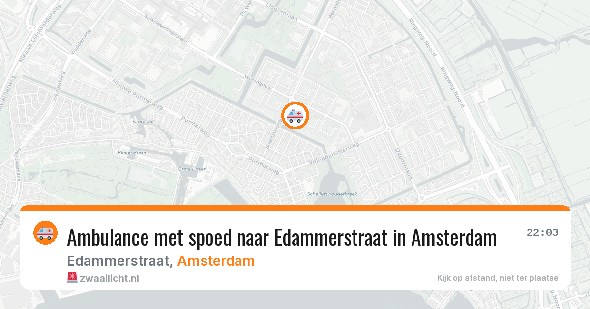 Ambulance met spoed naar Edammerstraat in Amsterdam — 7 jun 2026