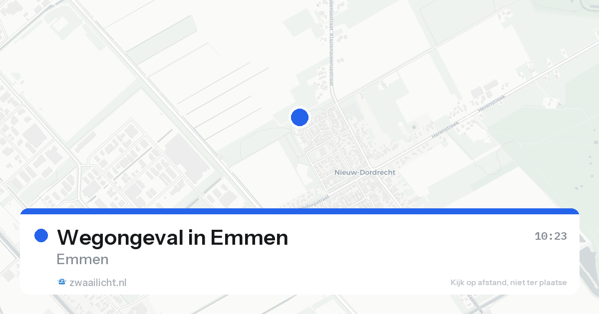Wegongeval in Emmen — 15 aug 2026