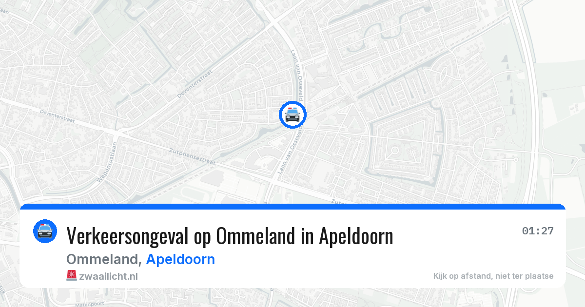 Verkeersongeval op Ommeland in Apeldoorn — 14 jul 2026