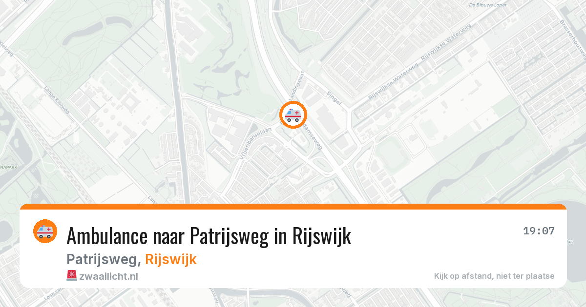 Ambulance naar Patrijsweg in Rijswijk — 9 jul 2026