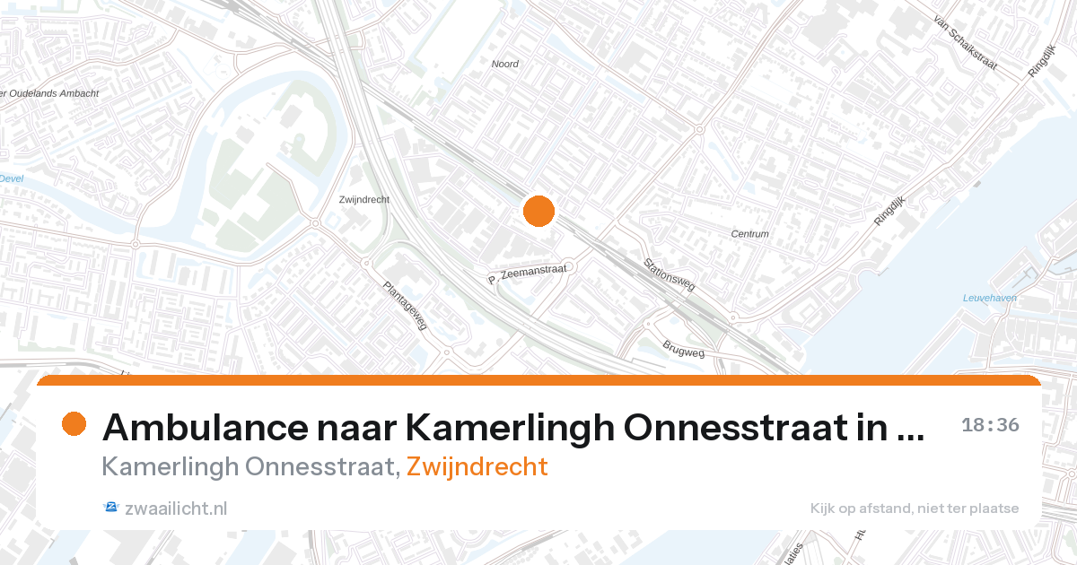 Ambulance naar Kamerlingh Onnesstraat in Zwijndrecht — 27 aug 2026
