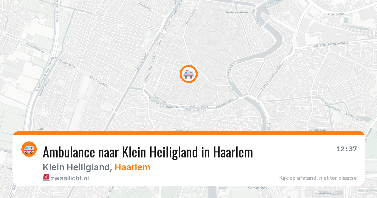 Ambulance naar Klein Heiligland in Haarlem — 26 jul 2026