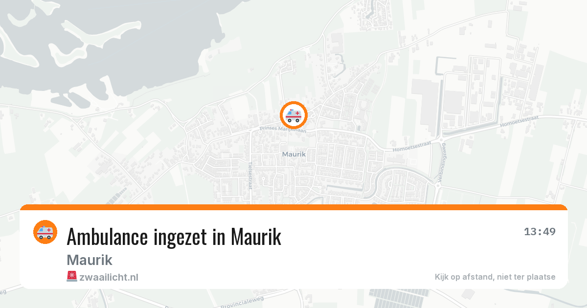 Ambulance ingezet in Maurik — 24 jun 2026