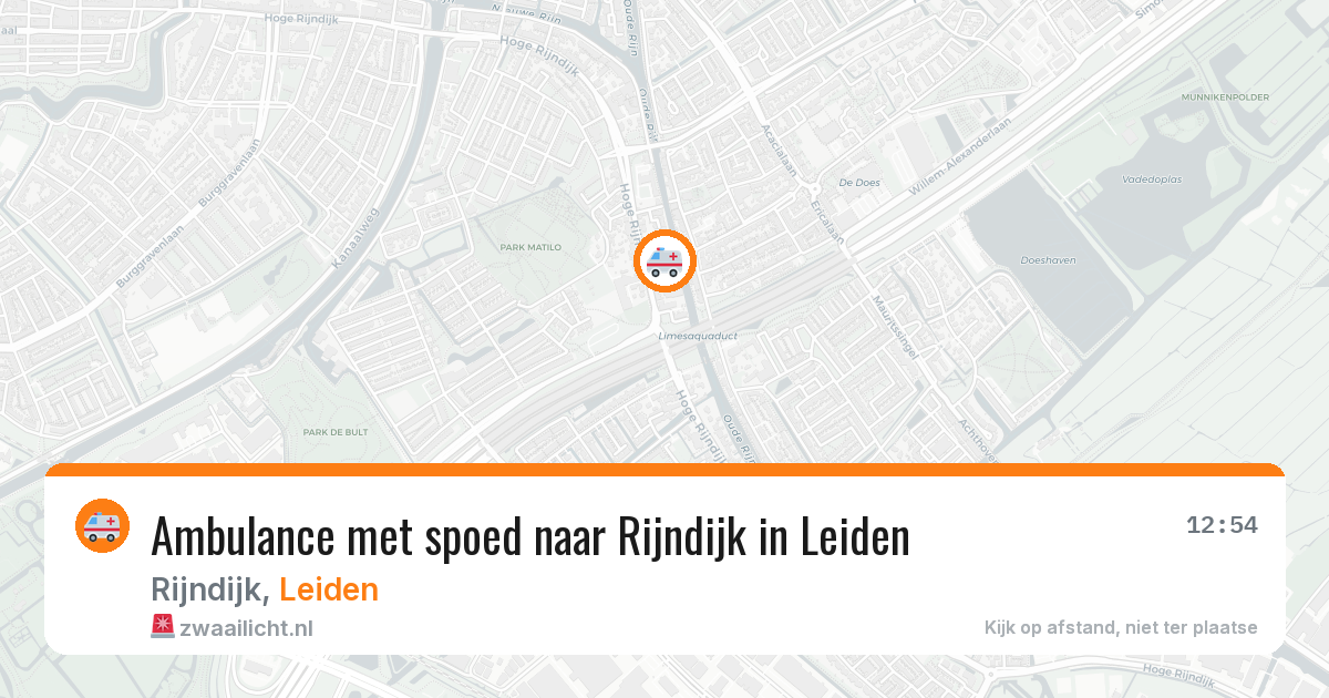 Ambulance met spoed naar Rijndijk in Leiden — 12 feb 2026