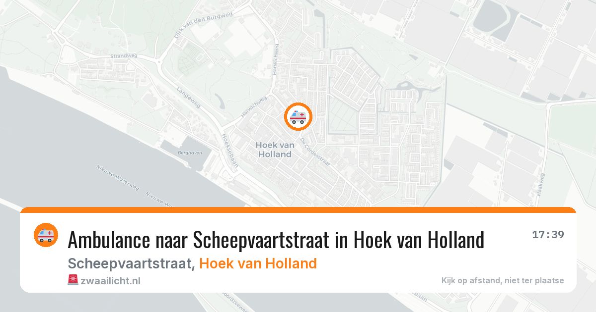 Ambulance naar Scheepvaartstraat in Hoek van Holland — 24 mei 2026