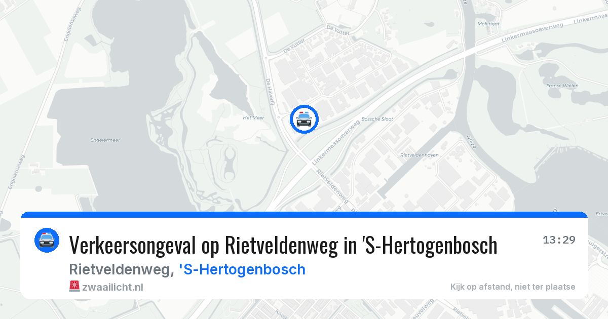 Verkeersongeval op Rietveldenweg in 'S-Hertogenbosch — 26 jan 2026