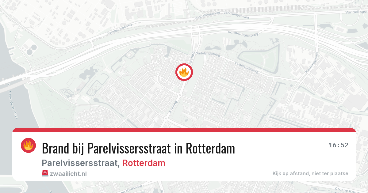 Brand bij Parelvissersstraat in Rotterdam — 5 jul 2026
