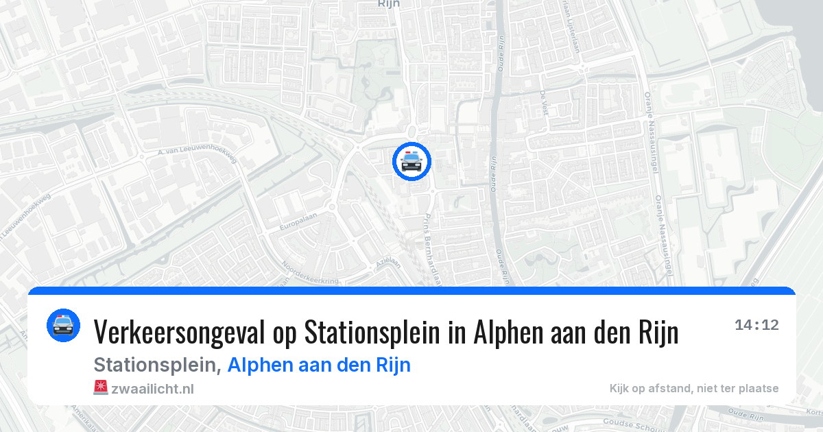 Verkeersongeval op Stationsplein in Alphen aan den Rijn — 7 apr 2026