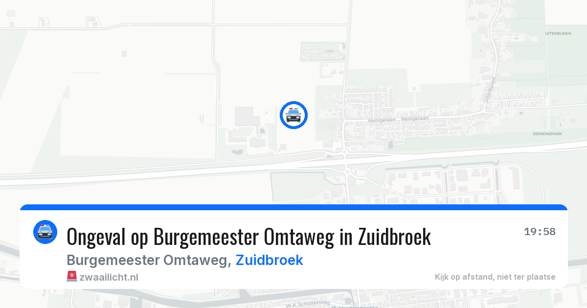 Ongeval op Burgemeester Omtaweg in Zuidbroek — 4 mei 2026
