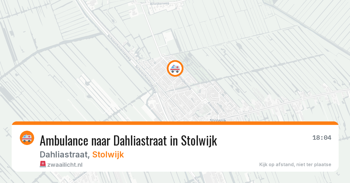 Ambulance naar Dahliastraat in Stolwijk — 7 mei 2026