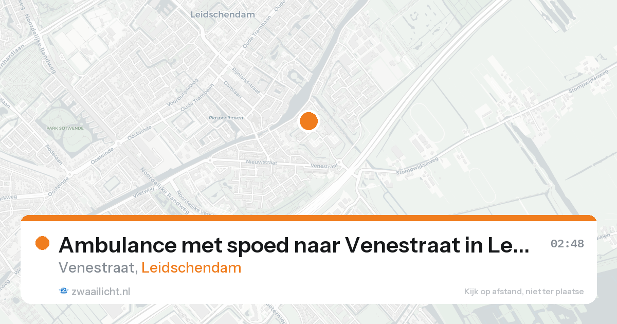 Ambulance met spoed naar Venestraat in Leidschendam — 19 aug 2026
