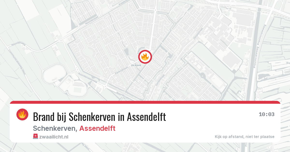 Brand bij Schenkerven in Assendelft — 4 mei 2026