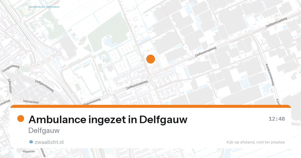 Ambulance ingezet in Delfgauw — 21 mei 2026
